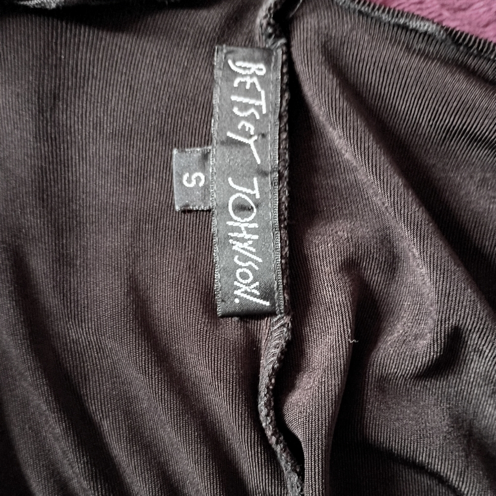 Vintage 90s Betsey Johnson Stretchy Black Jumpsuit - Picture 4 of 5